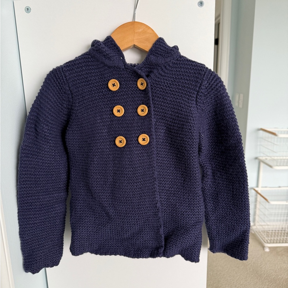 Baby Boden Teddy Double breasted knit sweater